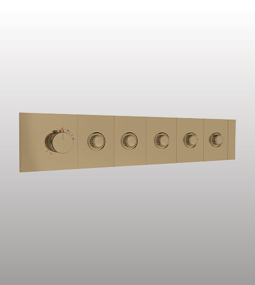 High-Flow Thermostatic Click-Select Multifunction Diverter With Five Outlets and Flow Control (20mm) – Aquant India